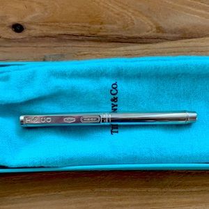Tiffany & Co. Sterling silver ballpoint pen in box